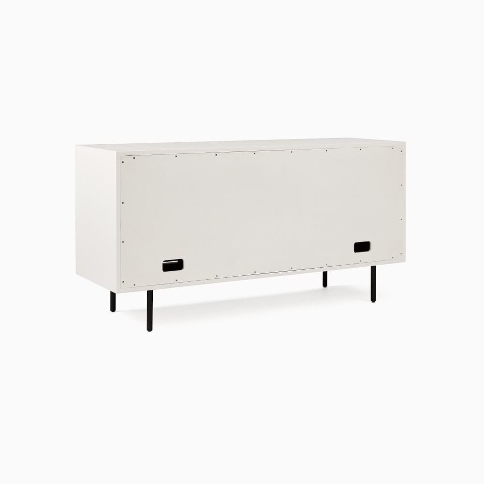 Quinn Wood Buffet White/Antique Bronze West Elm Australia